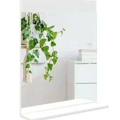 Espejo de baño Altivia Homcom con estante 60x50x12 cm