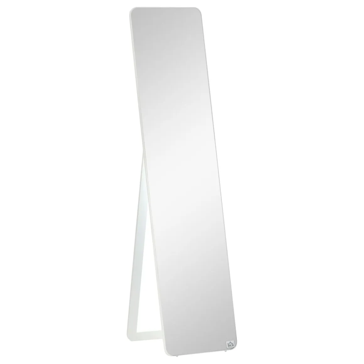 Espejo de cuerpo Timex Homcom con marco de madera blanco 156x37x43 cm