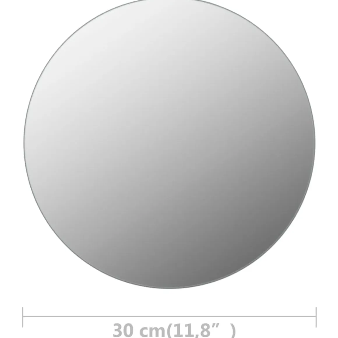 Espejo de pared redondo vidrio