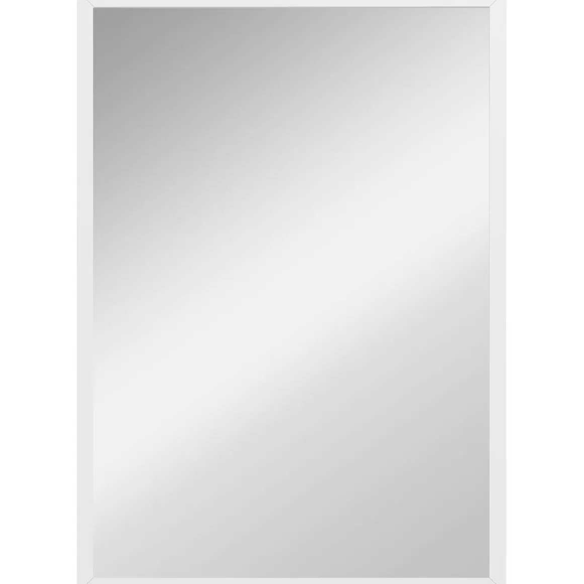 Espejo de pared Selva Homcom con marco Slim blanco 70x50 cm