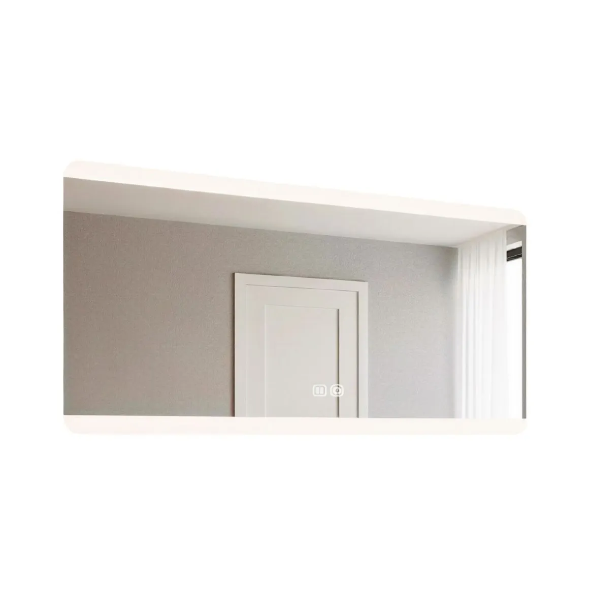 Espejo de pared Square iluminación LED + antivaho 80x130 cm