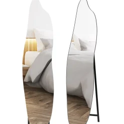 Espejo de pie Aria Homcom irregular negro 160x40 cm
