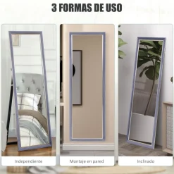 Espejo de pie Chile Homcom con soporte 150x50 cm