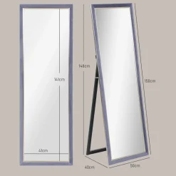 Espejo de pie Chile Homcom con soporte 150x50 cm