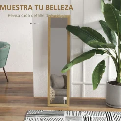 Espejo de pie Moll cuerpo entero natural 157x37x40 cm