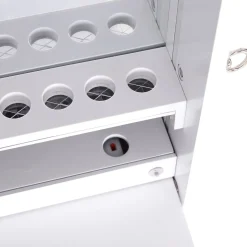 Espejo de pie Rob Homcom abatible con luces LED + puerta + cajón blanco 150x45x36 cm