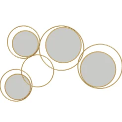 Espejo decorativo Dilux Homcom 4 espejos dorado 68x110x2 cm