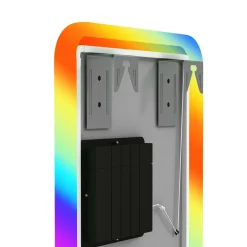 Espejo Defford Homcom luces LED 7 colores RGB 120x40 cm