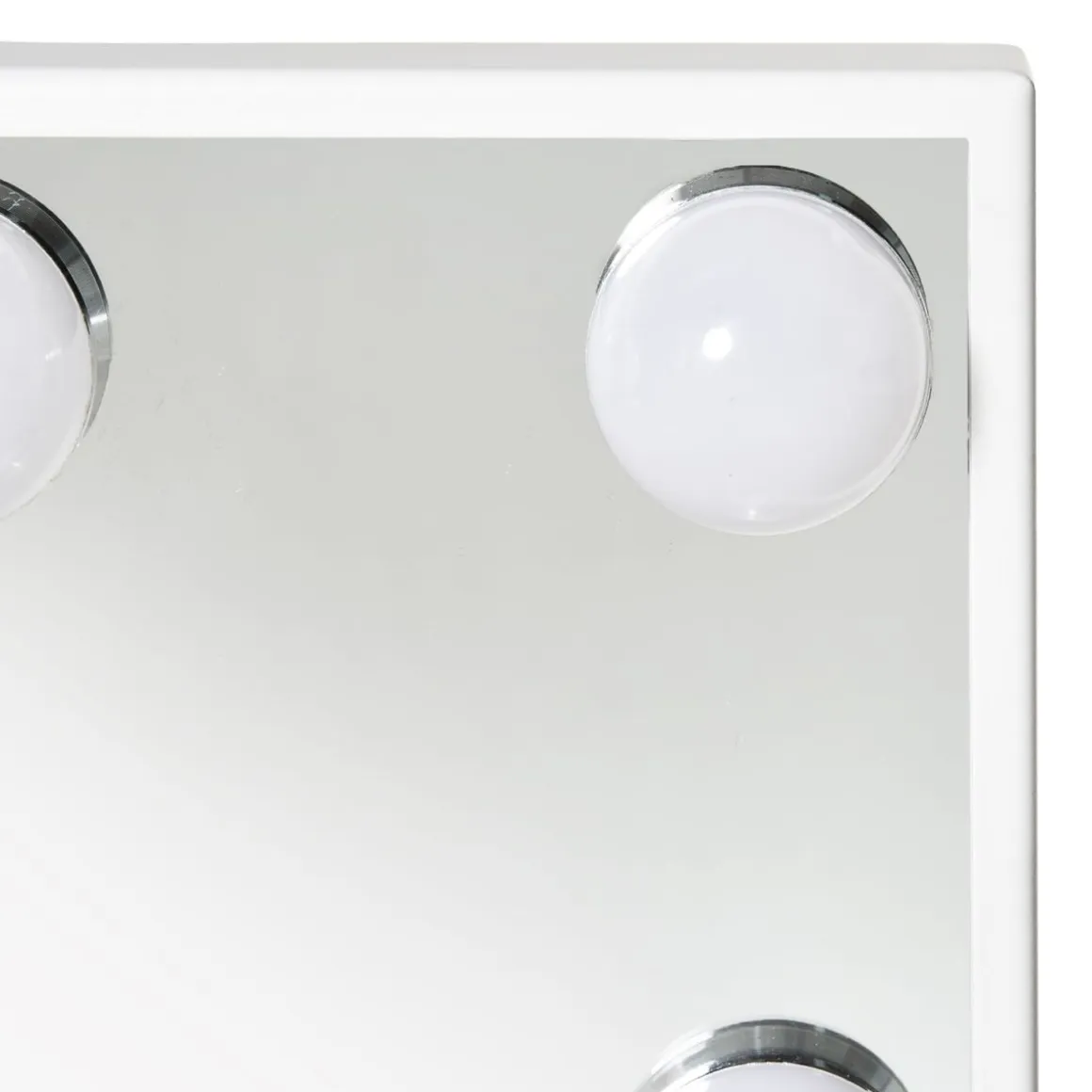 Espejo Lokin Homcom 3 modos 12 LEDs blanco 47,4x32,8x11 cm