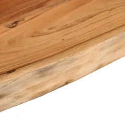 Estante de pared Acacia borde irregular natural 2,5x70x30 cm