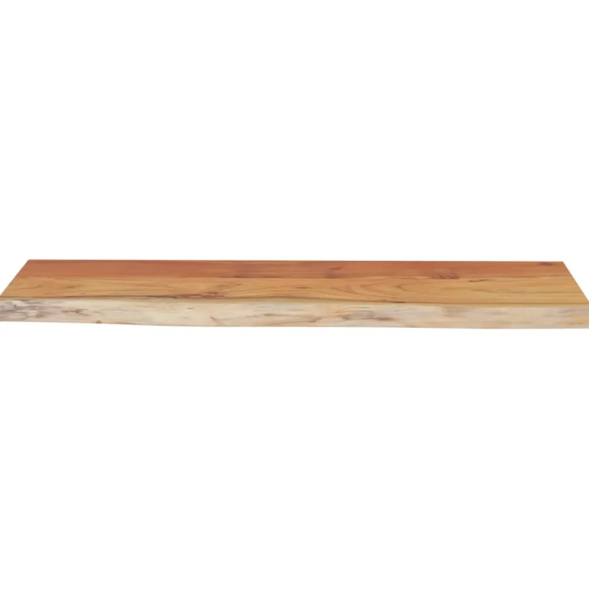 Estante de pared Acacia borde irregular natural 2,5x70x30 cm