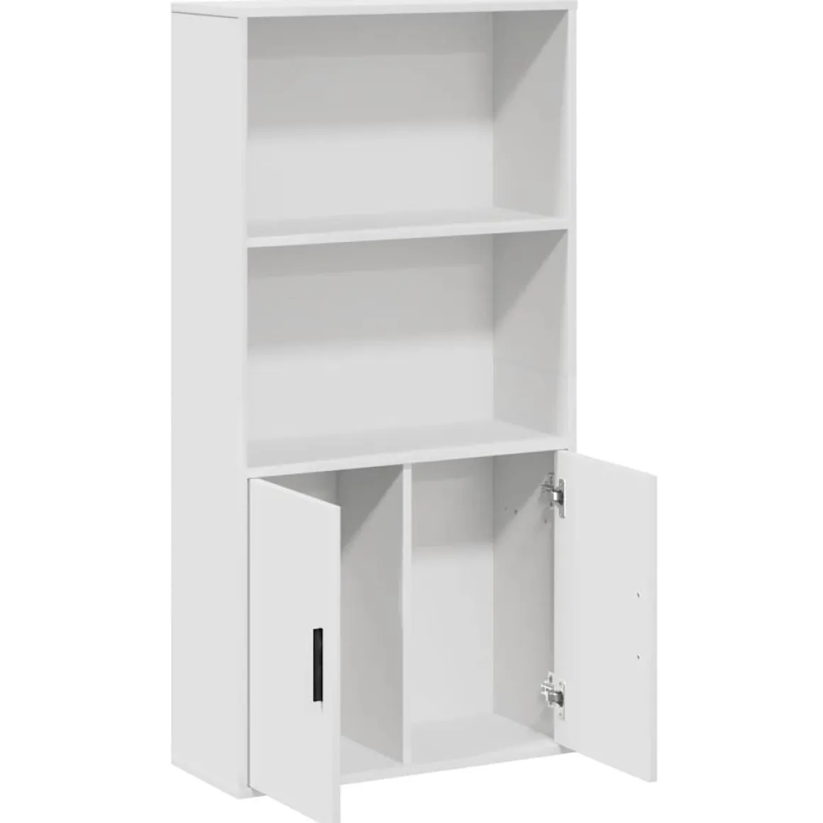 Estantería Cordel 2 compartimentos + 2 puertas blanco 120x60x24 cm