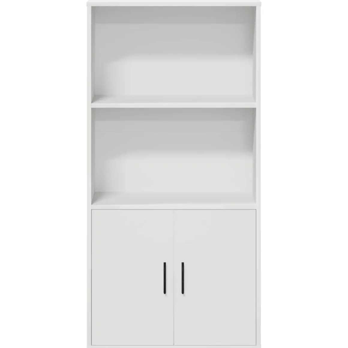 Estantería Cordel 2 compartimentos + 2 puertas blanco 120x60x24 cm