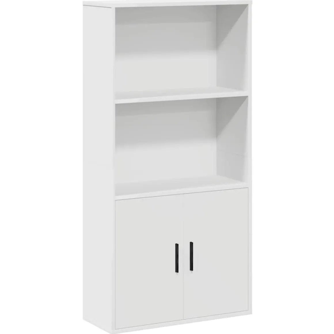 Estantería Cordel 2 compartimentos + 2 puertas blanco 120x60x24 cm