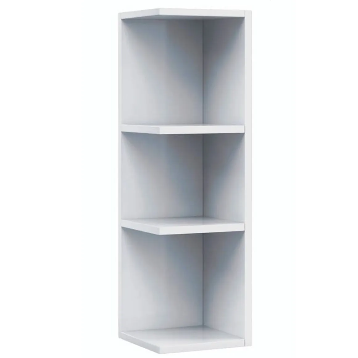 Estantería de baño rinconera Noa 3 estantes blanco 65x20x21 cm