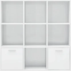 Estantería Fitz 7 compartimentos + 2 armarios 98x98x30 cm