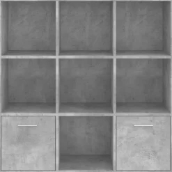 Estantería Fitz 7 compartimentos + 2 armarios 98x98x30 cm