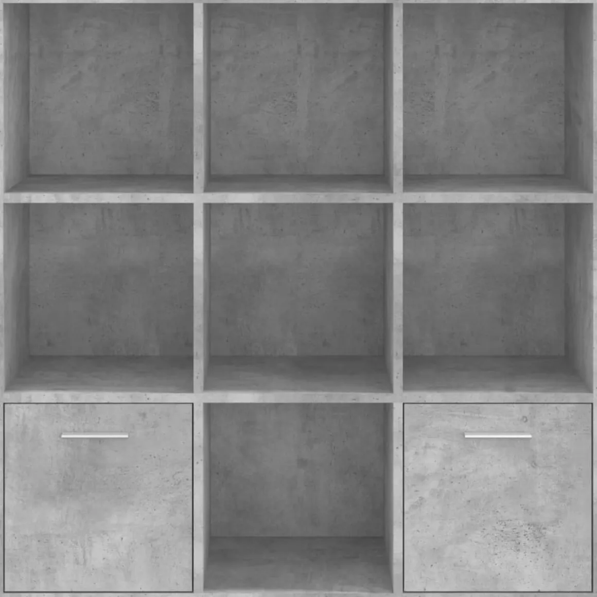 Estantería Fitz 7 compartimentos + 2 armarios 98x98x30 cm