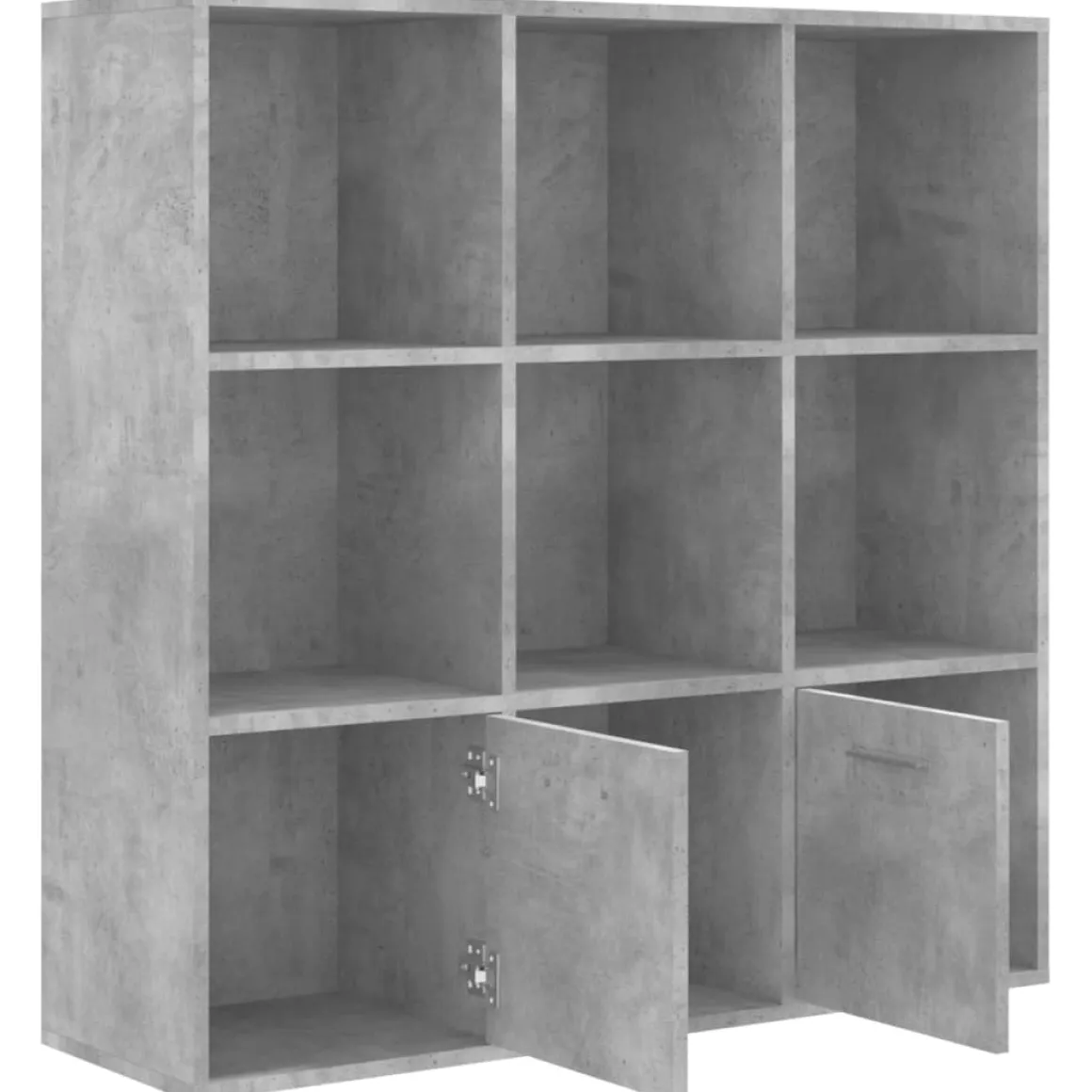 Estantería Fitz 7 compartimentos + 2 armarios 98x98x30 cm