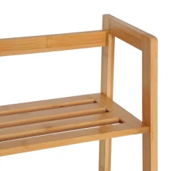 Estantería Homcom diseño escalera 4 niveles bambú 120x48x31,5 cm