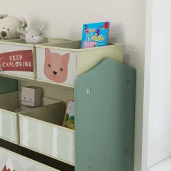 Estantería infantil Neverland Zonekiz 6 cajas de tela 66x63x30 cm
