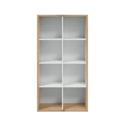 Estantería Junior 8 cubos roble nodi/blanco artik 137x71,5x33 cm