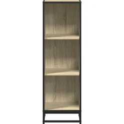 Estantería Milán 3 compartimentos roble 107,5x33,5x33 cm
