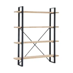 Estantería Plank 4 estantes metal 180x150x30 cm
