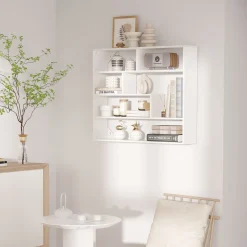 Estantería Rovi Homcom 7 compartimentos blanco 80x94x19,5 cm