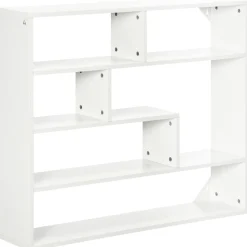 Estantería Rovi Homcom 7 compartimentos blanco 80x94x19,5 cm