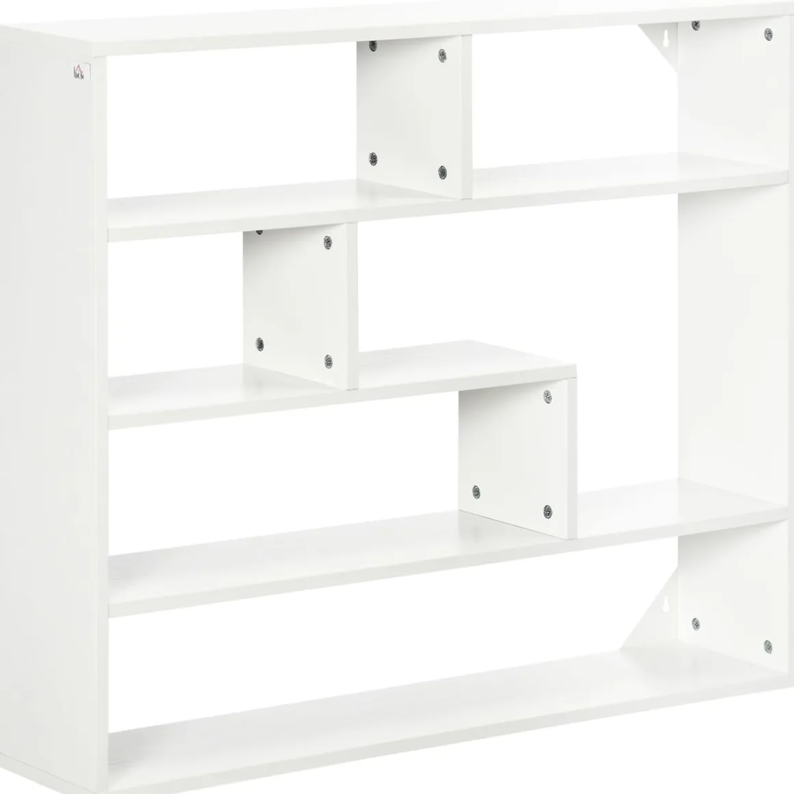 Estantería Rovi Homcom 7 compartimentos blanco 80x94x19,5 cm