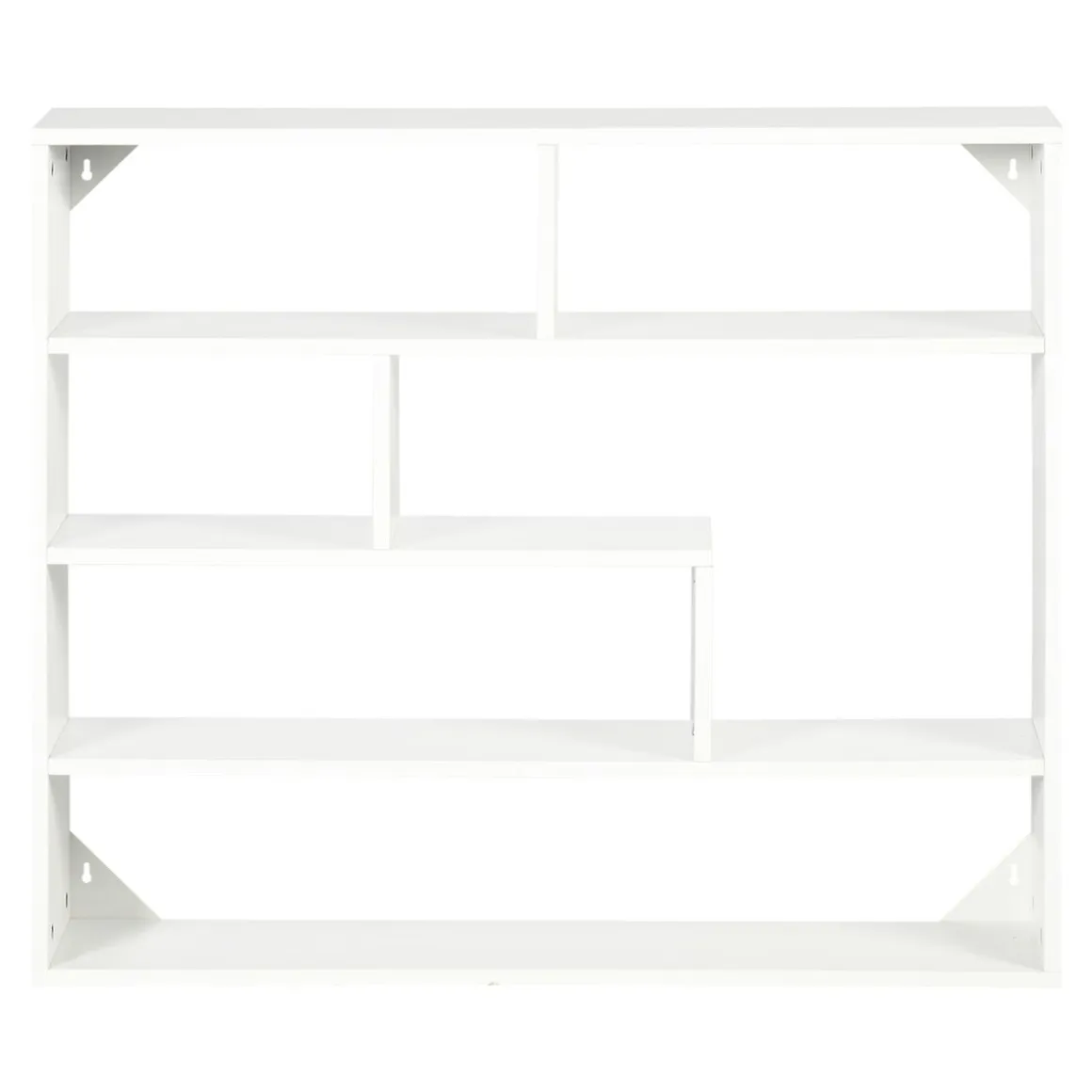 Estantería Rovi Homcom 7 compartimentos blanco 80x94x19,5 cm