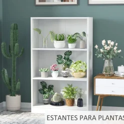 Estantería Sample Homcom 3 compartimentos blanco 102,4x62,2x24 cm