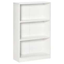 Estantería Sample Homcom 3 compartimentos blanco 102,4x62,2x24 cm