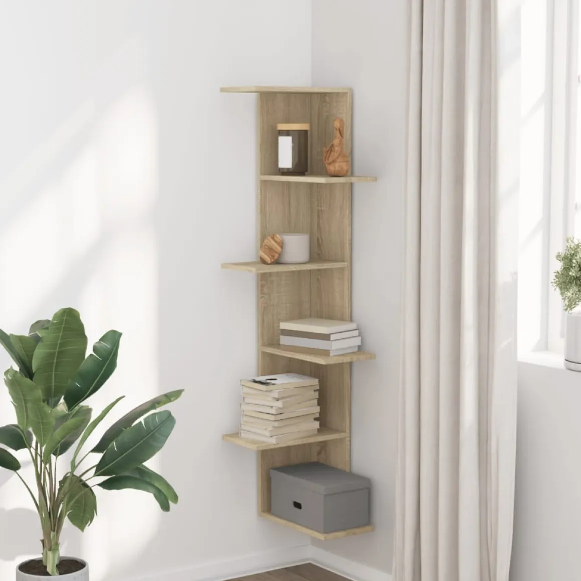 Estanteria de pared Corner 140x36,5x36,5 cm