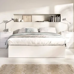 Estructura de cama Alice con 4 cajones blanco 36,7x160x196,4 cm