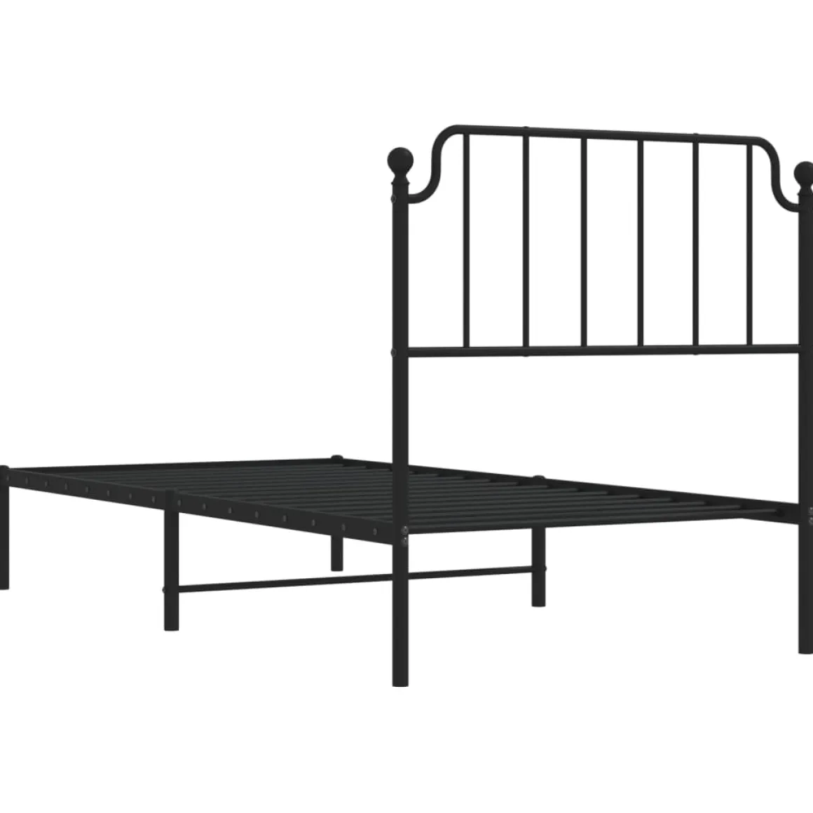 Estructura de cama Bear con cabecero metal negro
