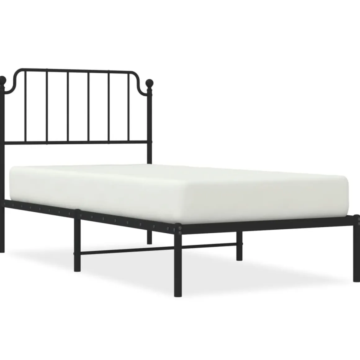 Estructura de cama Bear con cabecero metal negro