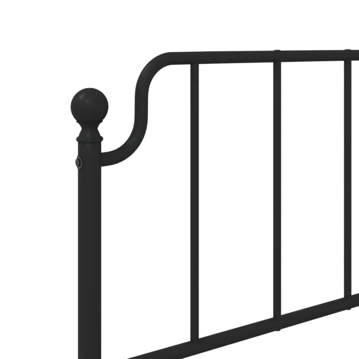 Estructura de cama Bear con cabecero metal negro