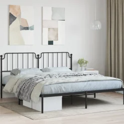 Estructura de cama Bear con cabecero metal negro