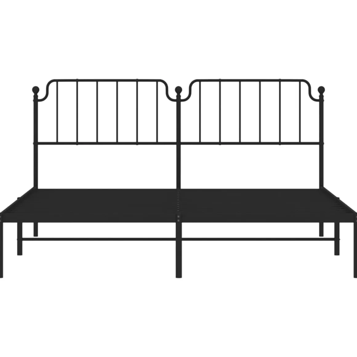 Estructura de cama Bear con cabecero metal negro