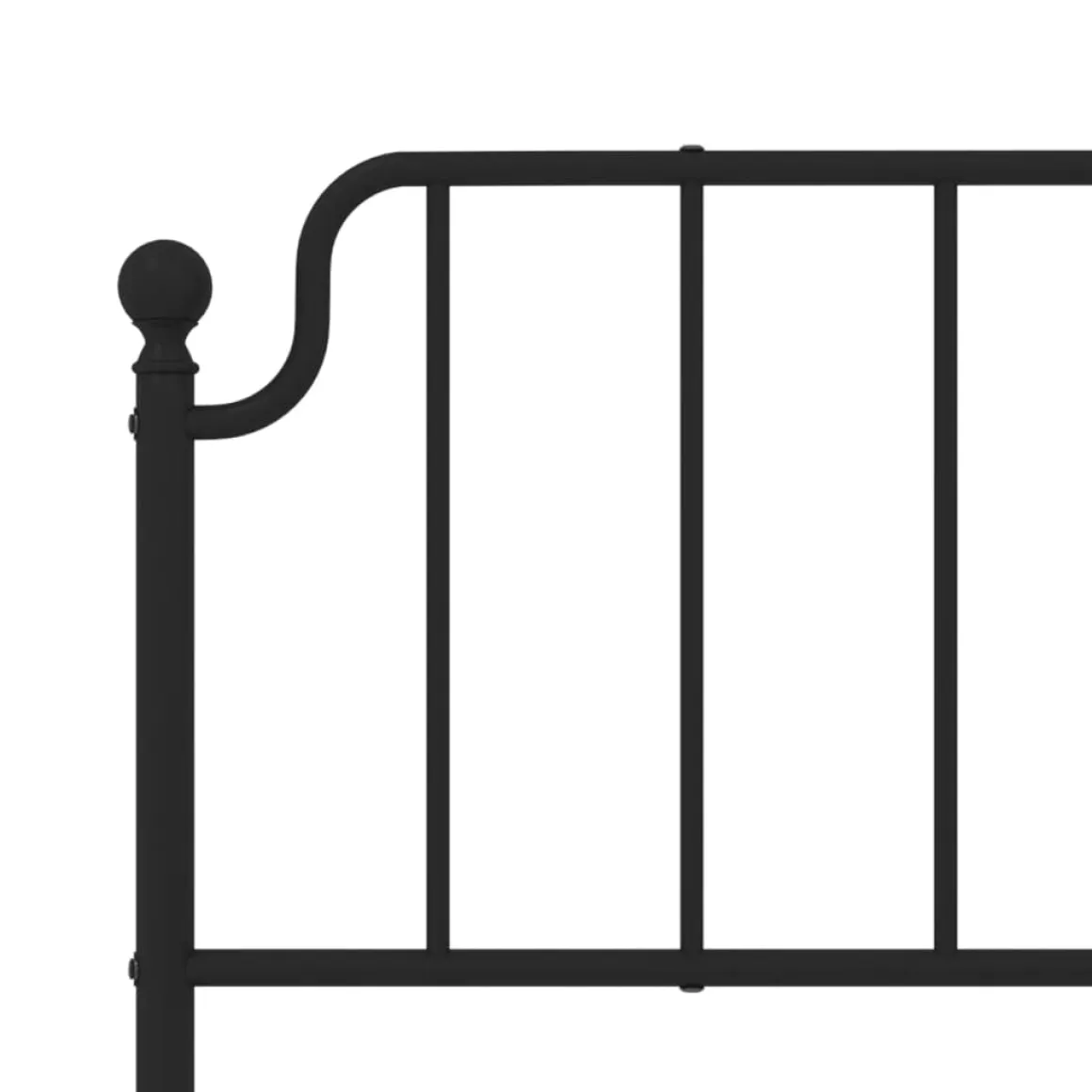 Estructura de cama Bear con cabecero metal negro