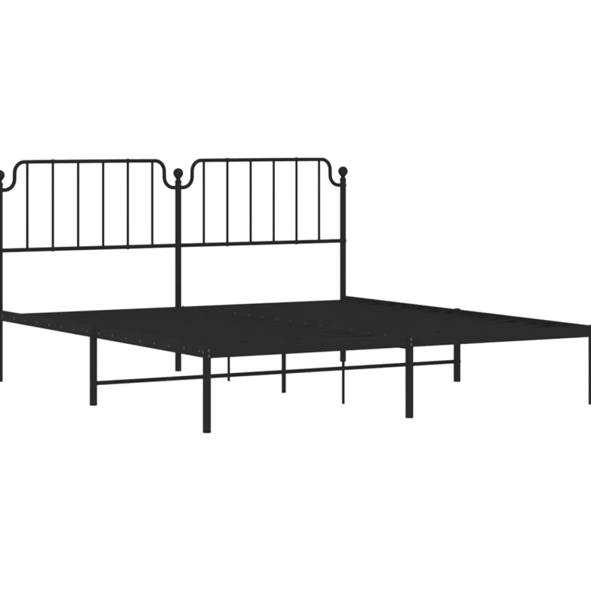 Estructura de cama Bear con cabecero metal negro