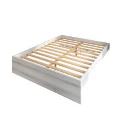 Estructura de cama con somier albo 35,5x159x195,8 cm