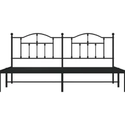 Estructura de cama doble Sebastián metal negro