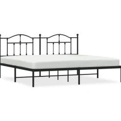 Estructura de cama doble Sebastián metal negro