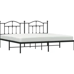 Estructura de cama doble Sebastián metal negro