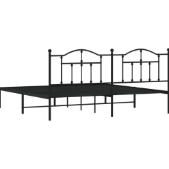 Estructura de cama doble Sebastián metal negro