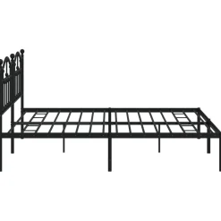 Estructura de cama doble Sebastián metal negro