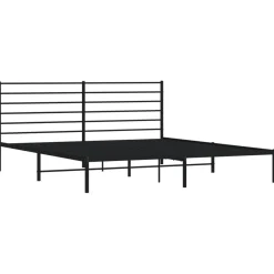Estructura de cama Industrial con cabecero negro acero